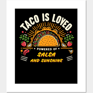 Taco Lover - Powered by Salsa and Sunshine Posters and Art